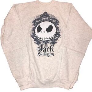 Jack Skellington Disneyland Hanes Long Sleeve Crew Neck Pullover Sweat Shirt